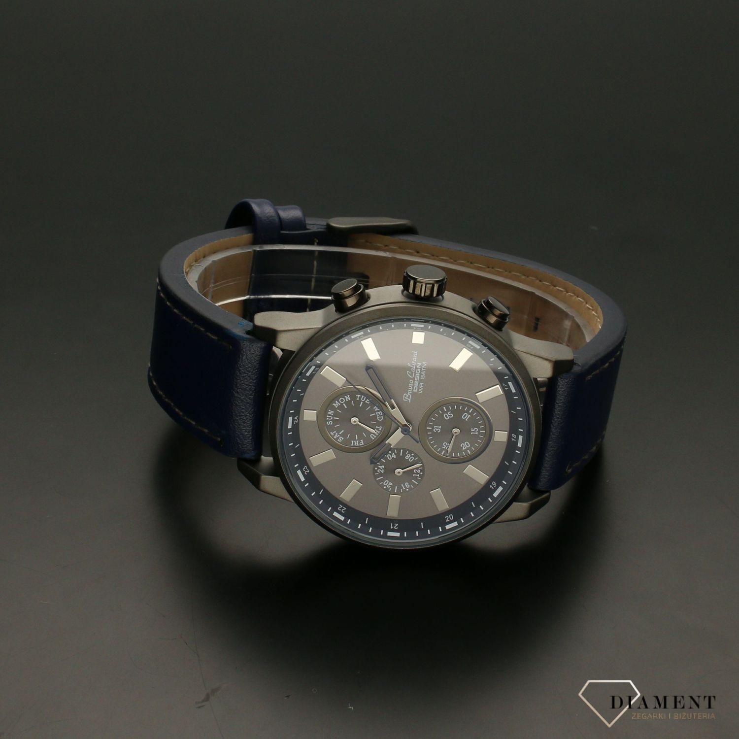 Zegarek męski na pasku Bruno Calvani Classic BC1377 BLUEa (2).jpg